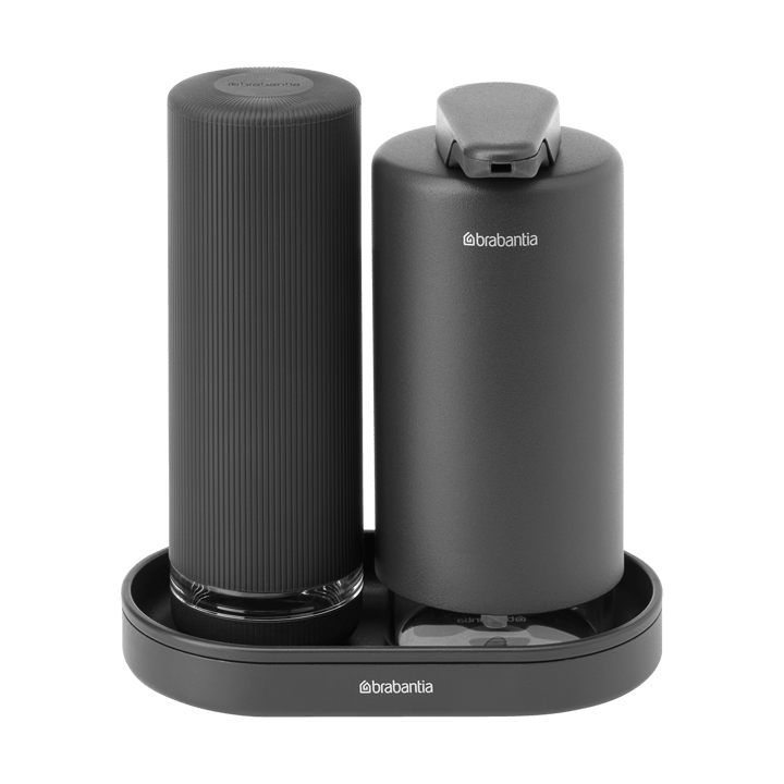 SinkStyle soap dispenser/washing liquid set, Mineral Infinite Grey Brabantia