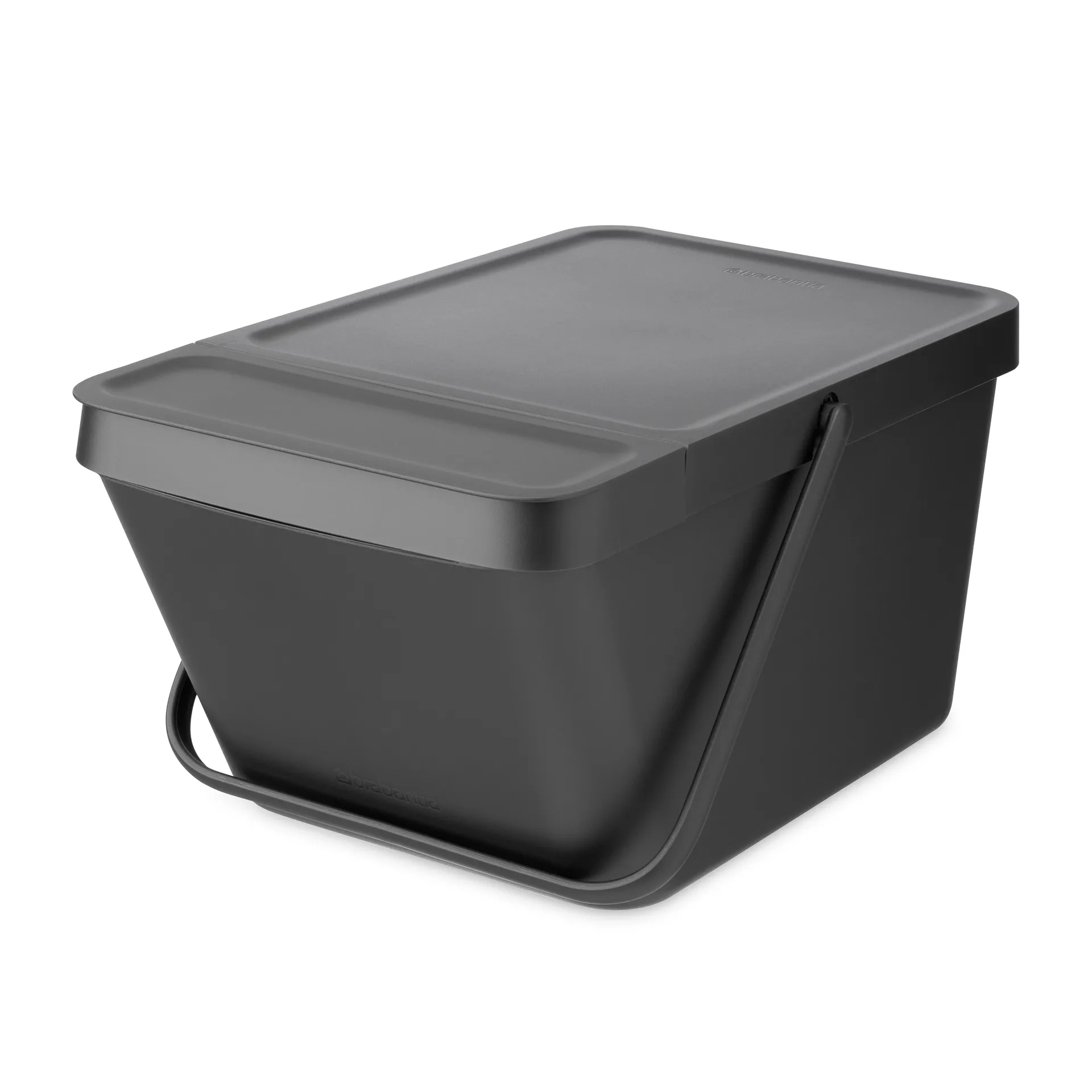 Sort & Go stackable waste bucket 20 L, Grey Brabantia