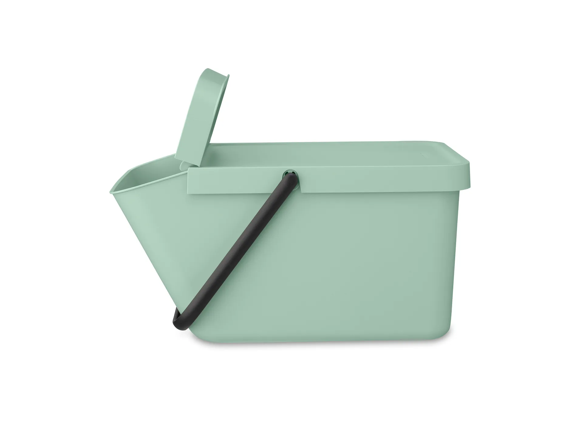 Sort & Go stackable waste bucket 20 L, Jade Green Brabantia