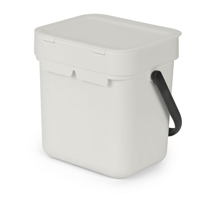 Sort & Go waste bin 3 L, Light grey Brabantia