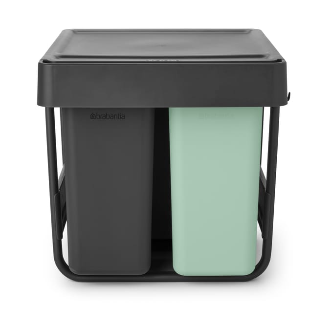 Sort&Go Built-in Bins, 10+10+20 L - Dark grey - Brabantia