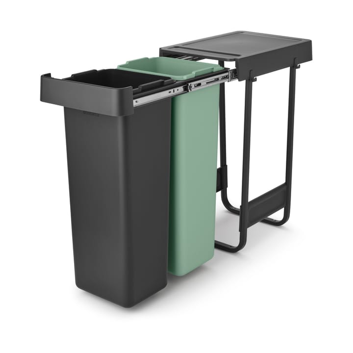 Sort&Go Built-in Bins, 2x30 L, Dark grey Brabantia