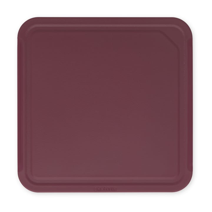 TASTY+ cutting board medium 25x25 cm - Aubergine red - Brabantia