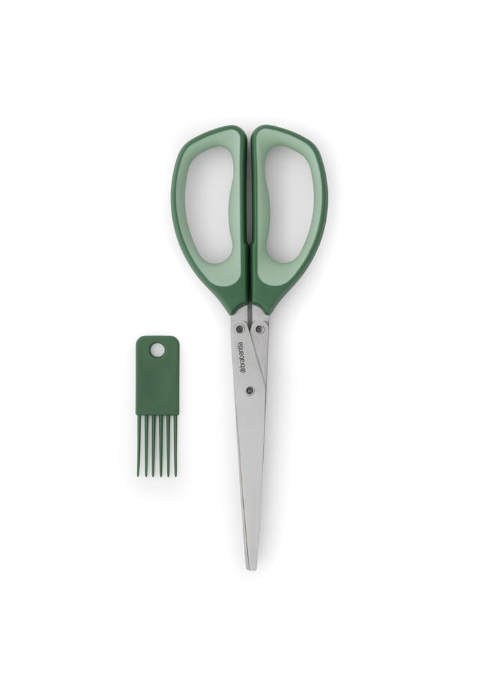 Tasty herb scissors with cleaning comb, Green Brabantia