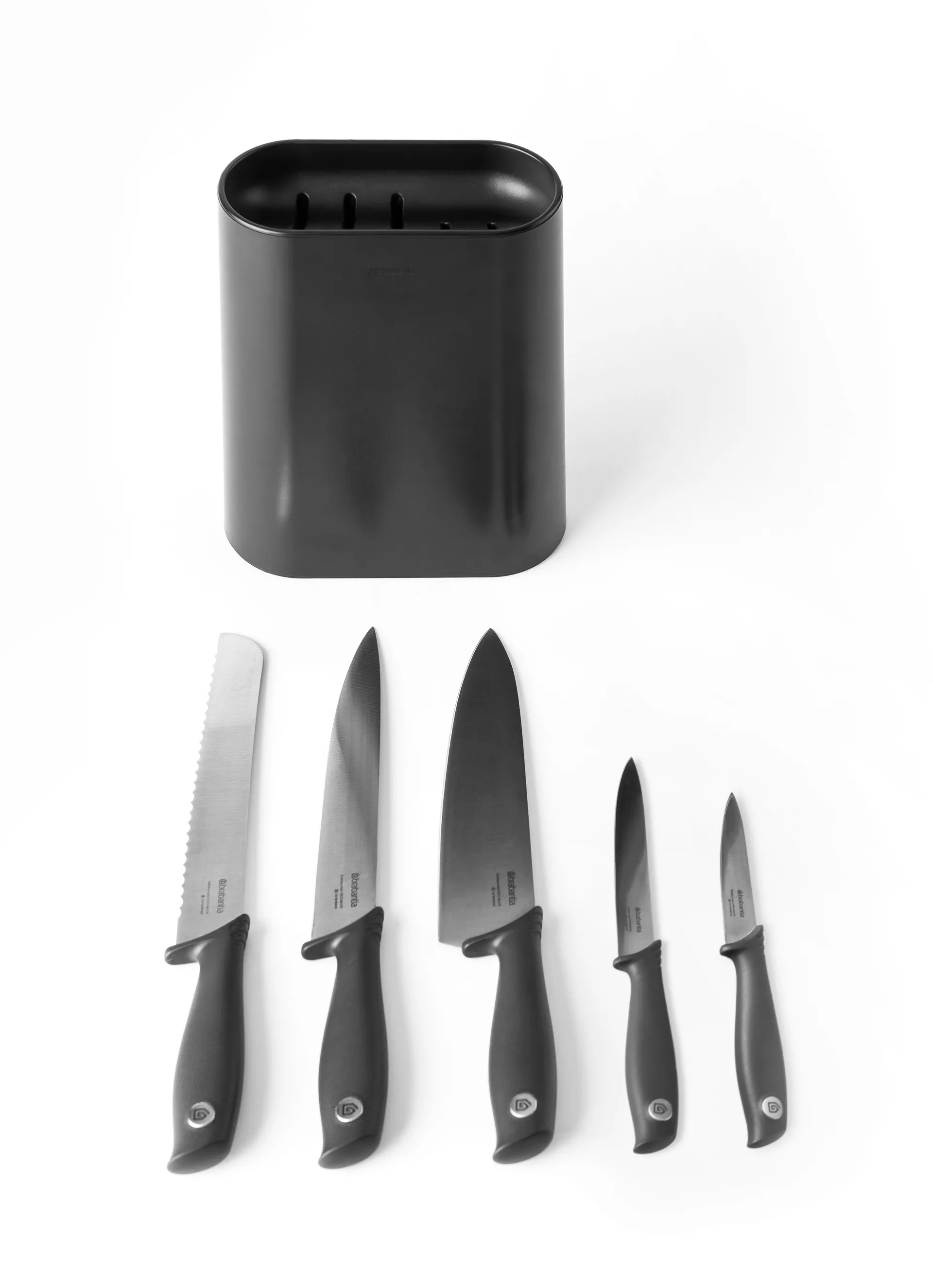 Tasty Standing knife Block, 5 knives Brabantia