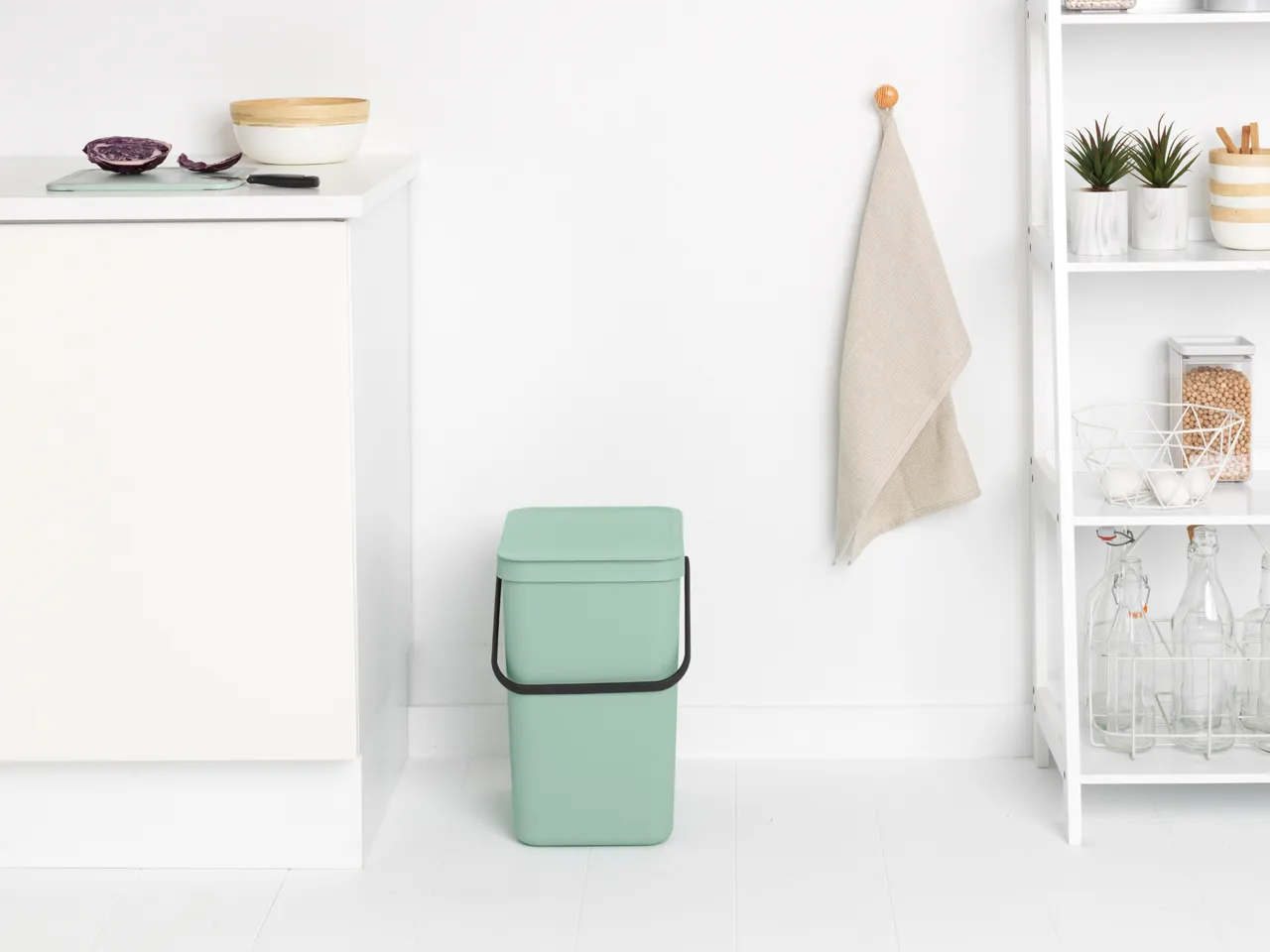 Waste Bin Sort & Go 25L, Jade Green Brabantia