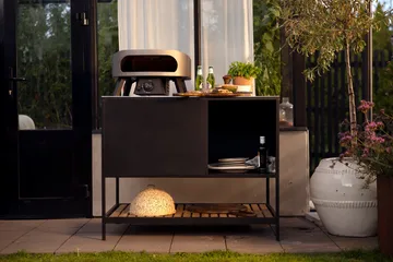 Prep outdoor kitchen base cabinet 110x90x70 cm - Black - Brafab