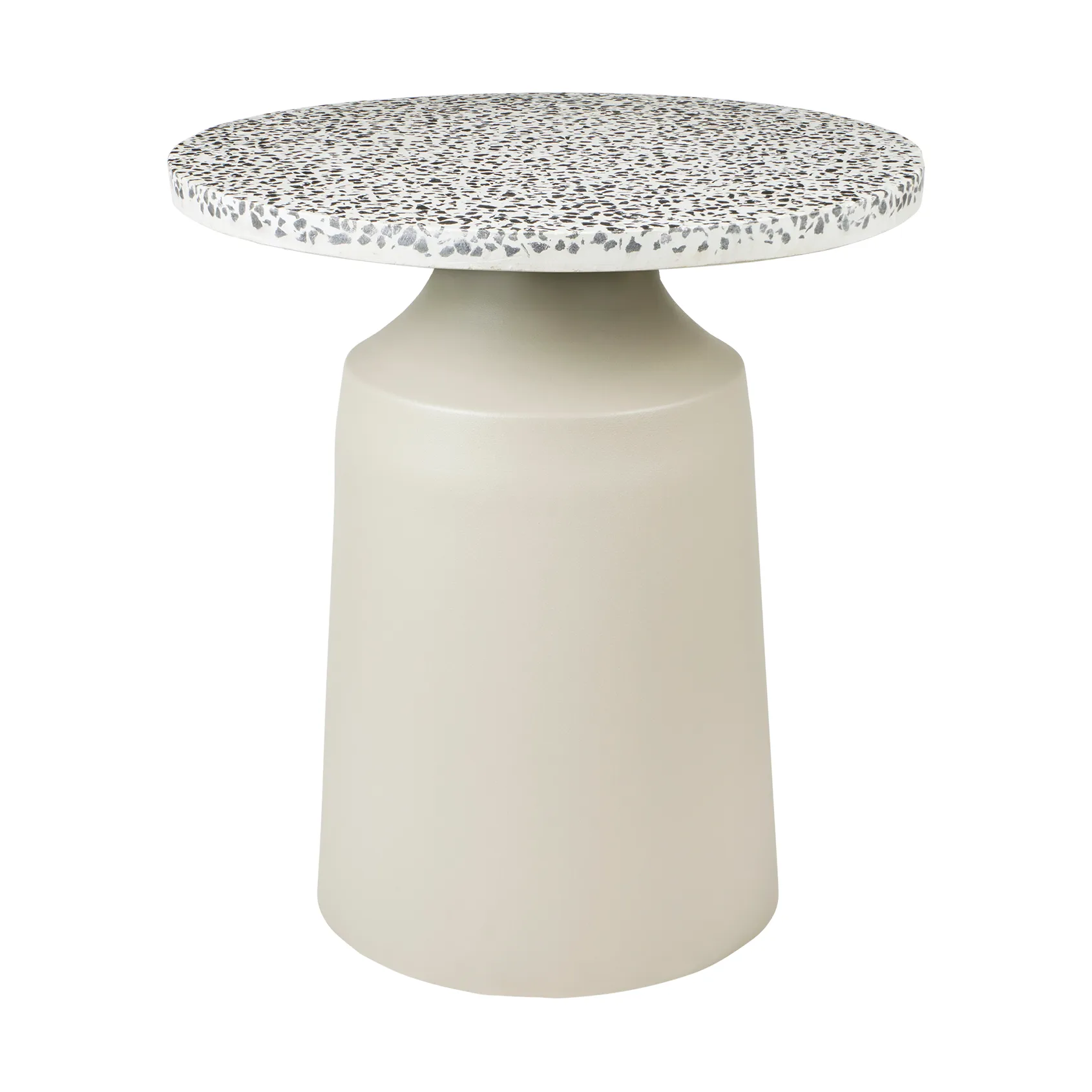 Agari side table Ø45x45 cm, Rainy day grey-black Broste Copenhagen