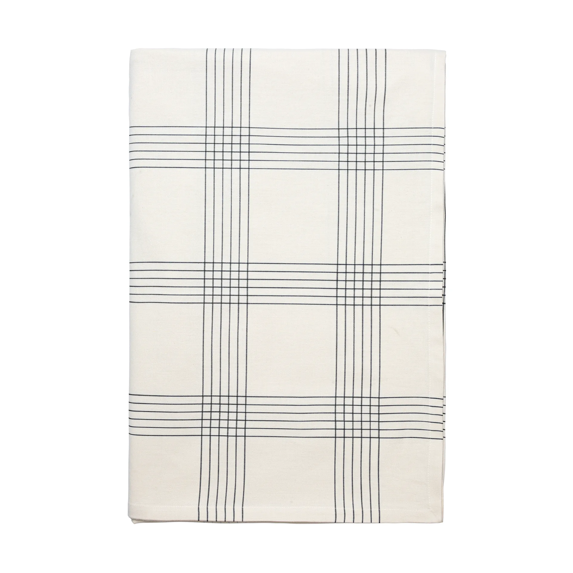 Alice tablecloth, 160x200 cm, Black-Natural Broste Copenhagen