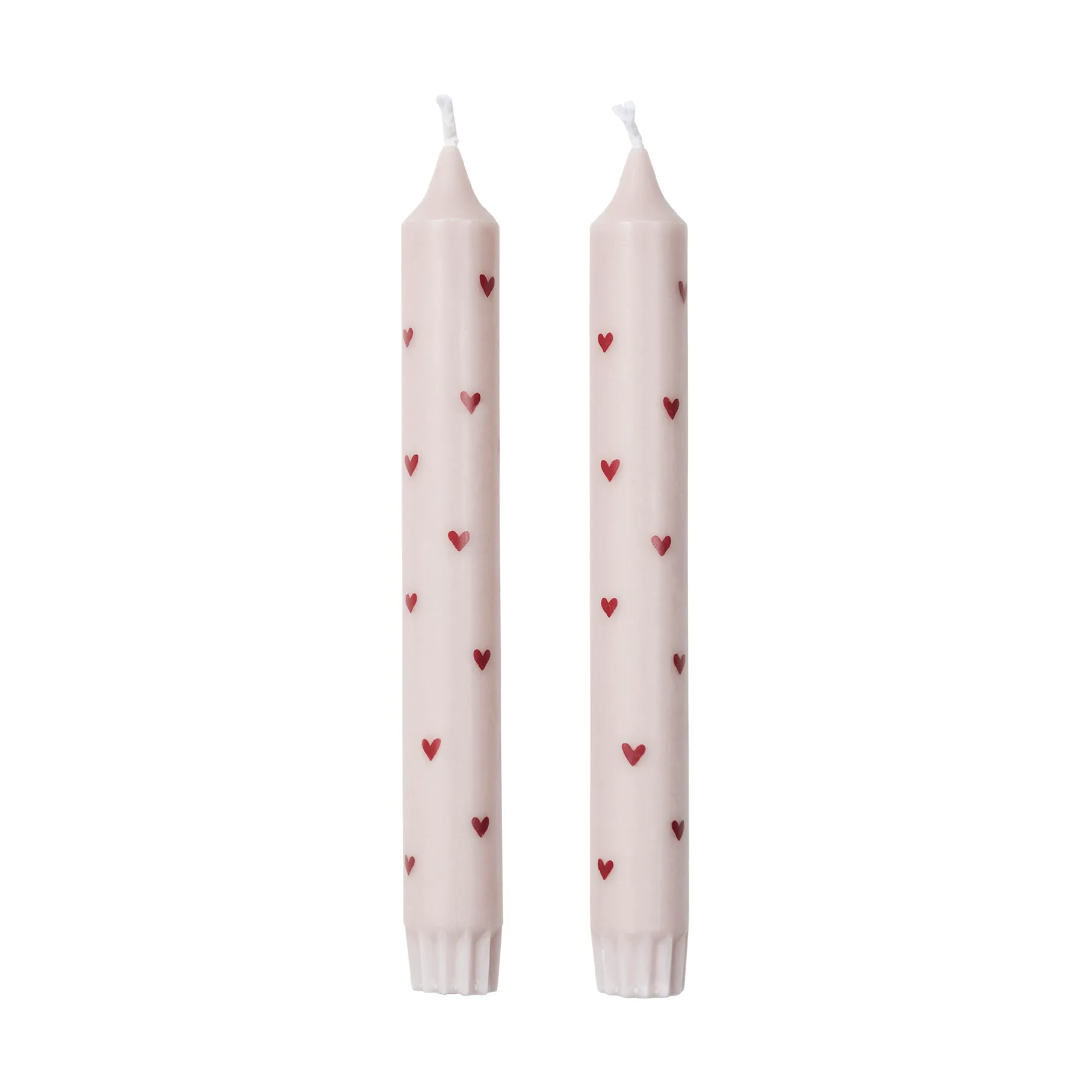 Amor taper candles 2-pack, Light pink-red Broste Copenhagen