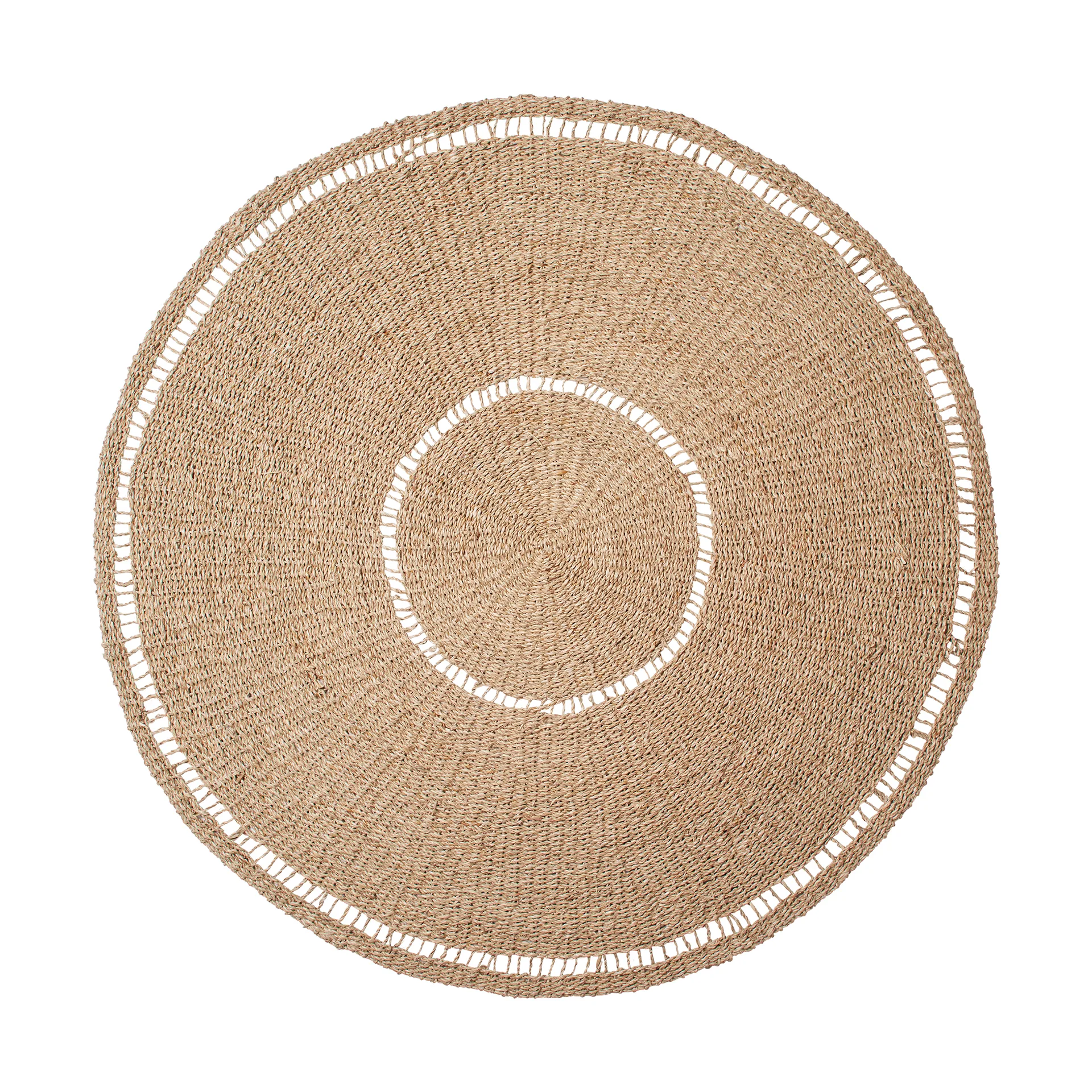Anina rug seagrass Ø120 cm, Natural Broste Copenhagen