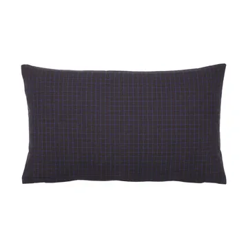 Bodil cushion cover 30x50 cm - Black-intense blue - Broste Copenhagen