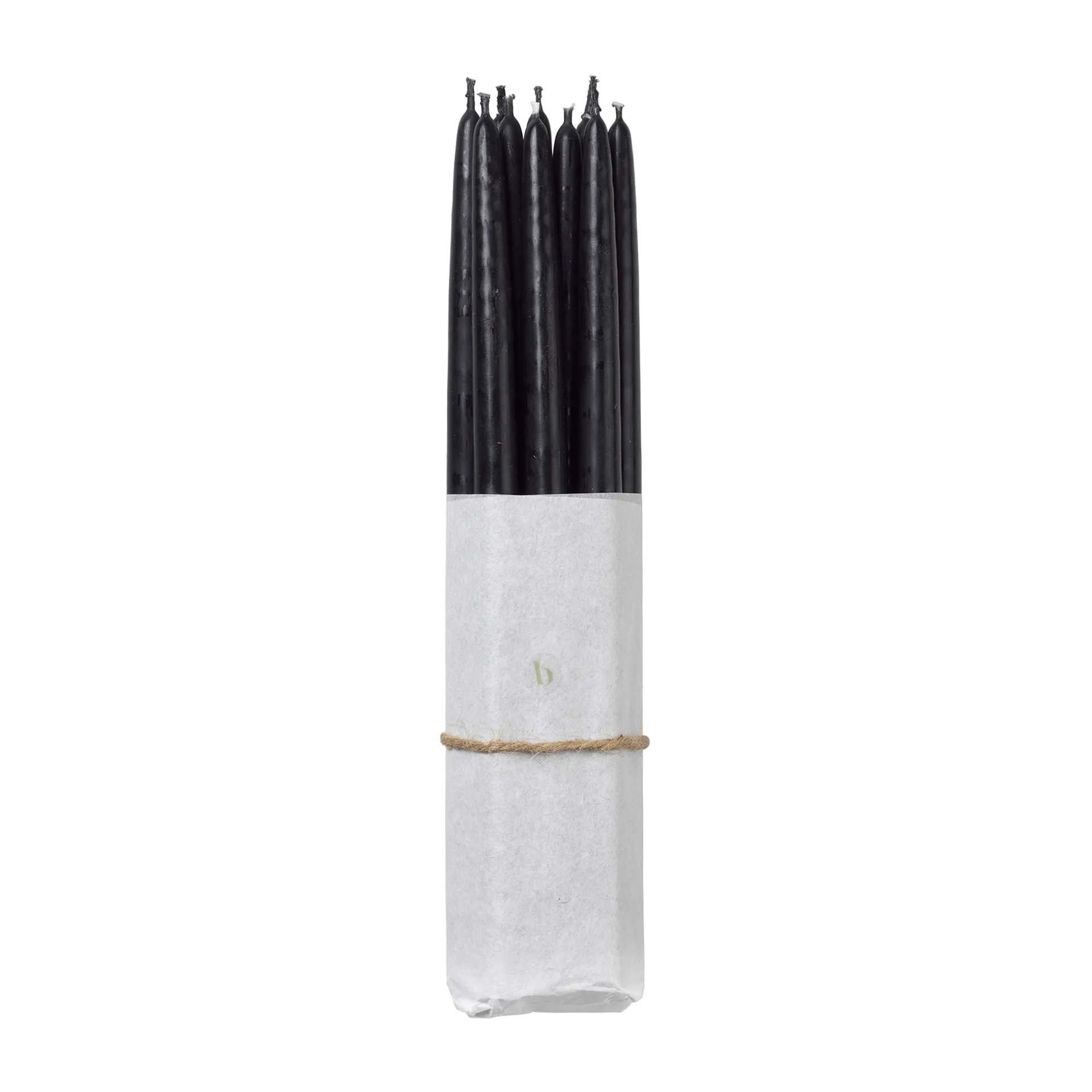 Broste Copenhagen dipped antique candles 10-pack, Simply black Broste Copenhagen