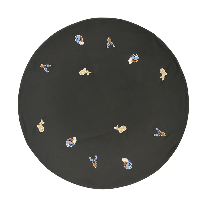 Deer christmas tree mat - Forest Green - Broste Copenhagen