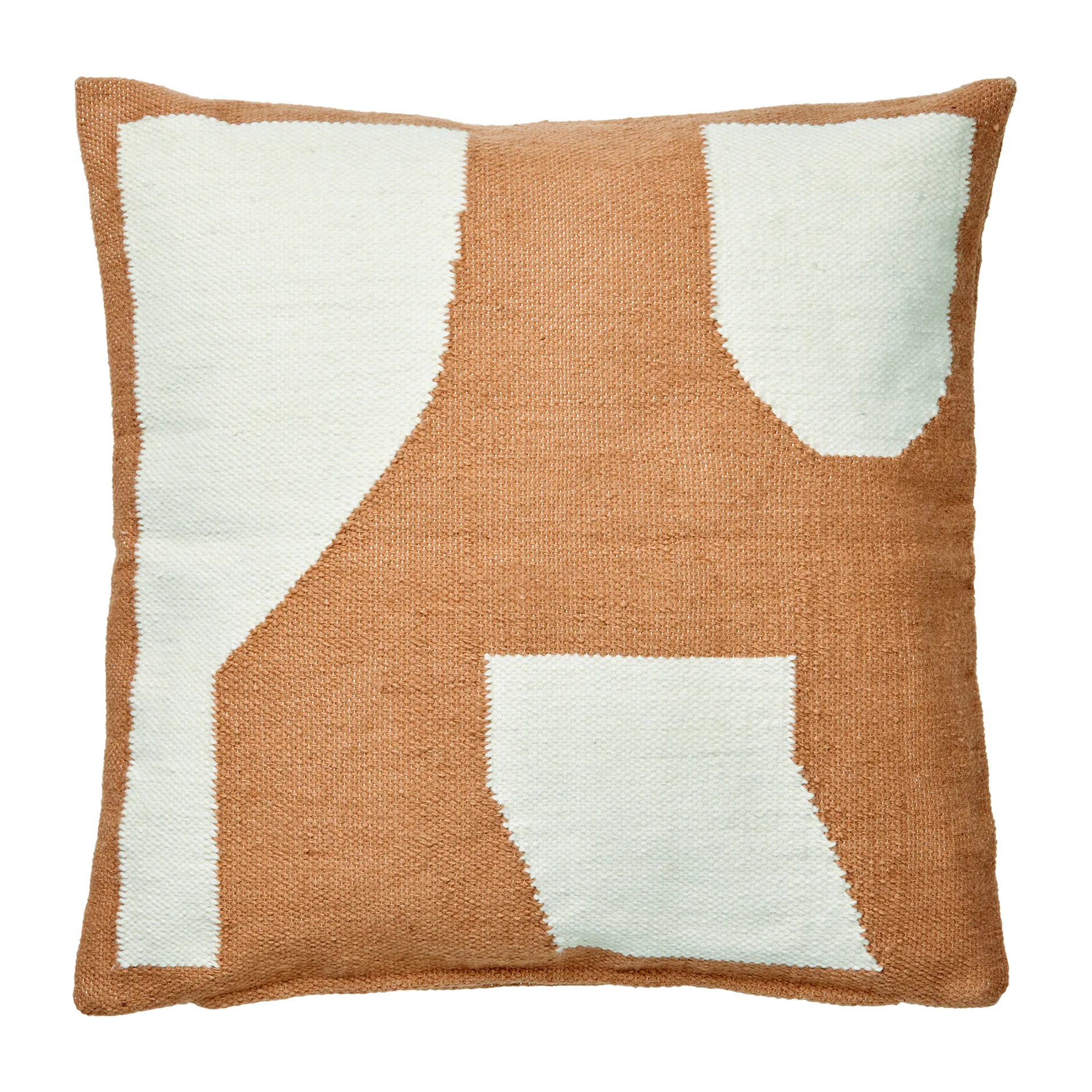 Eilo pillowcase 50x50 cm, Recycled pet nut brown Broste Copenhagen