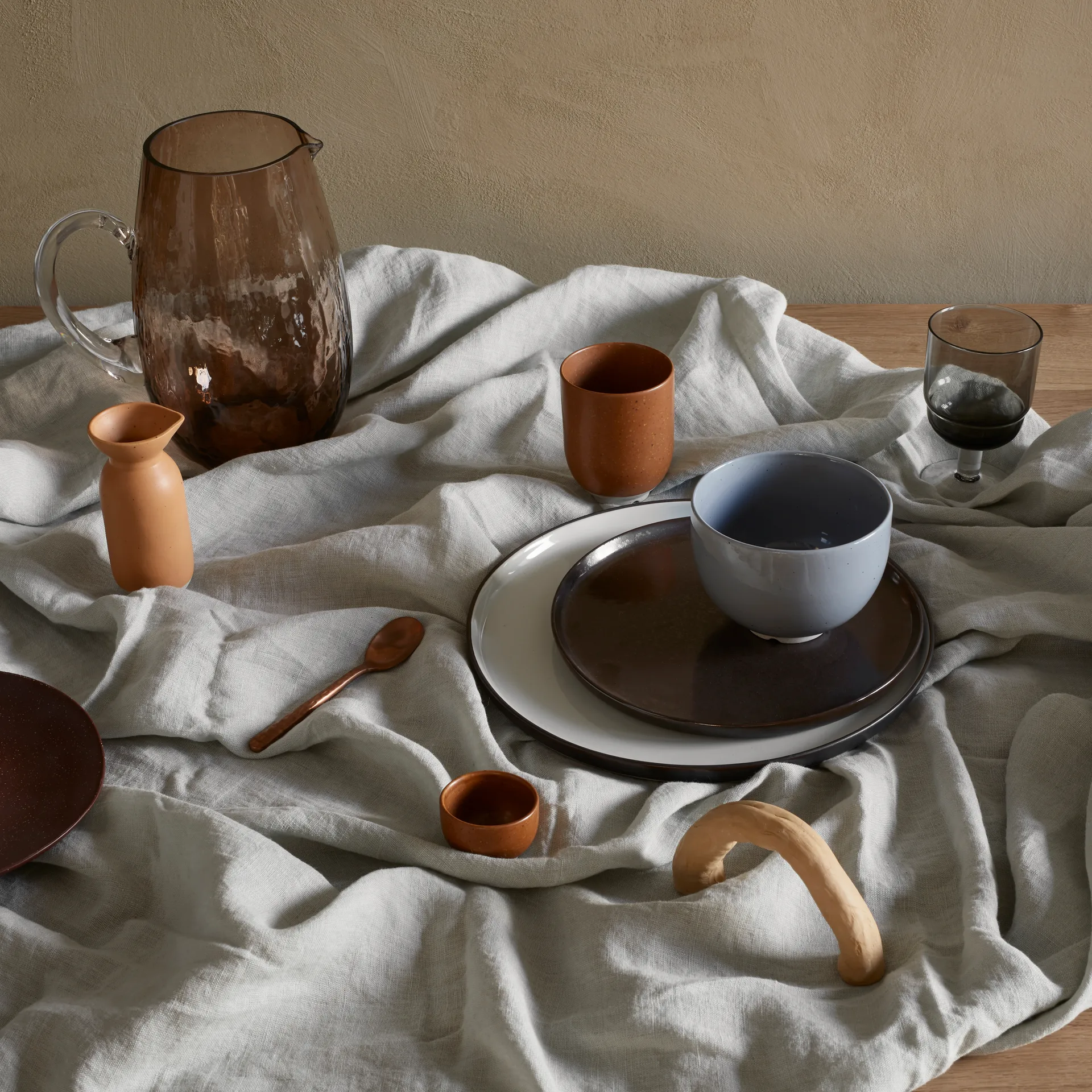 Eli bowl Ø11 cm, soft blue Broste Copenhagen