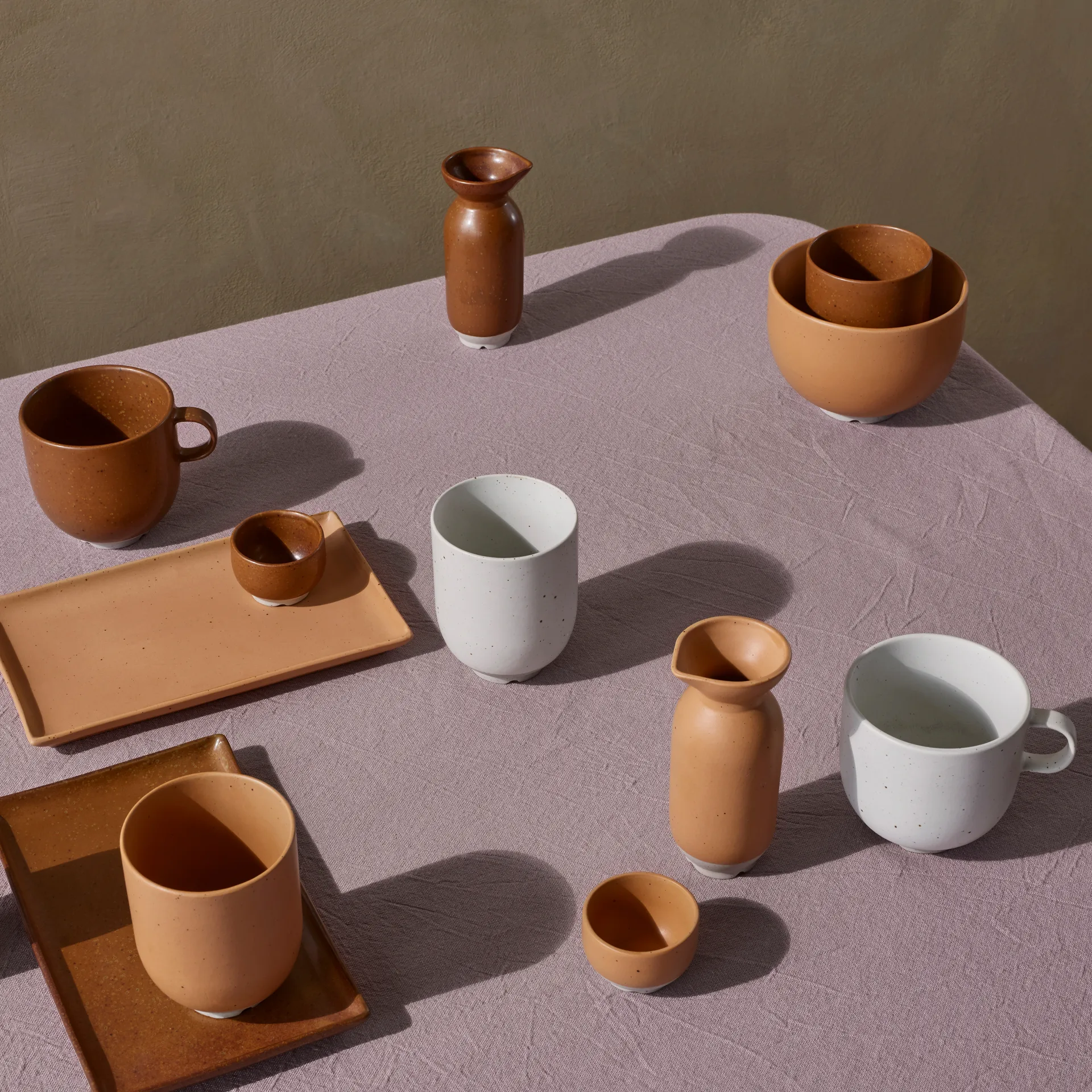 Eli mug with handle 20 cl, matte soft light grey Broste Copenhagen