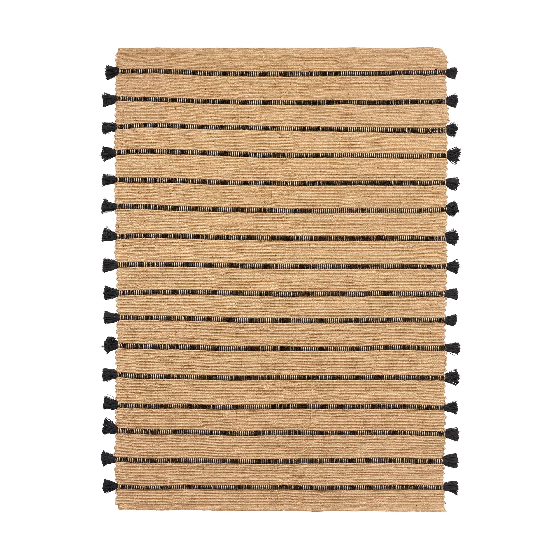 Ezra rug 140x200 cm, Natural-black Broste Copenhagen