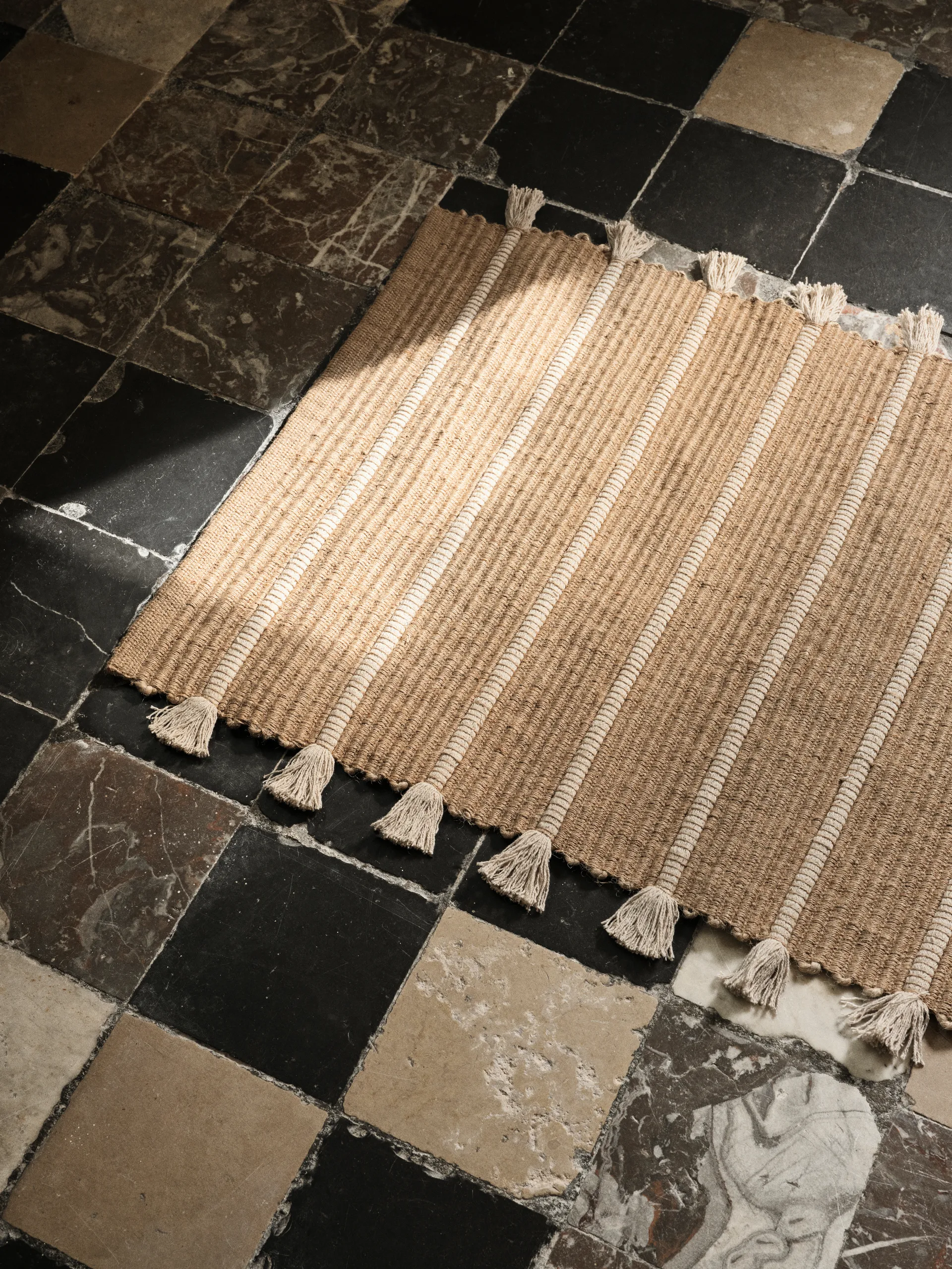 Ezra rug 70x140 cm, Natural off-white Broste Copenhagen