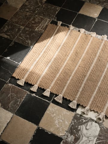 Ezra rug 70x140 cm - Natural off-white - Broste Copenhagen