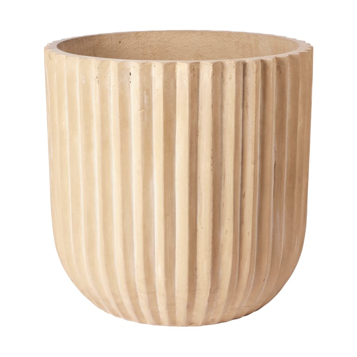 Fiber flower pot Ø50 cm - Antique beige - Broste Copenhagen