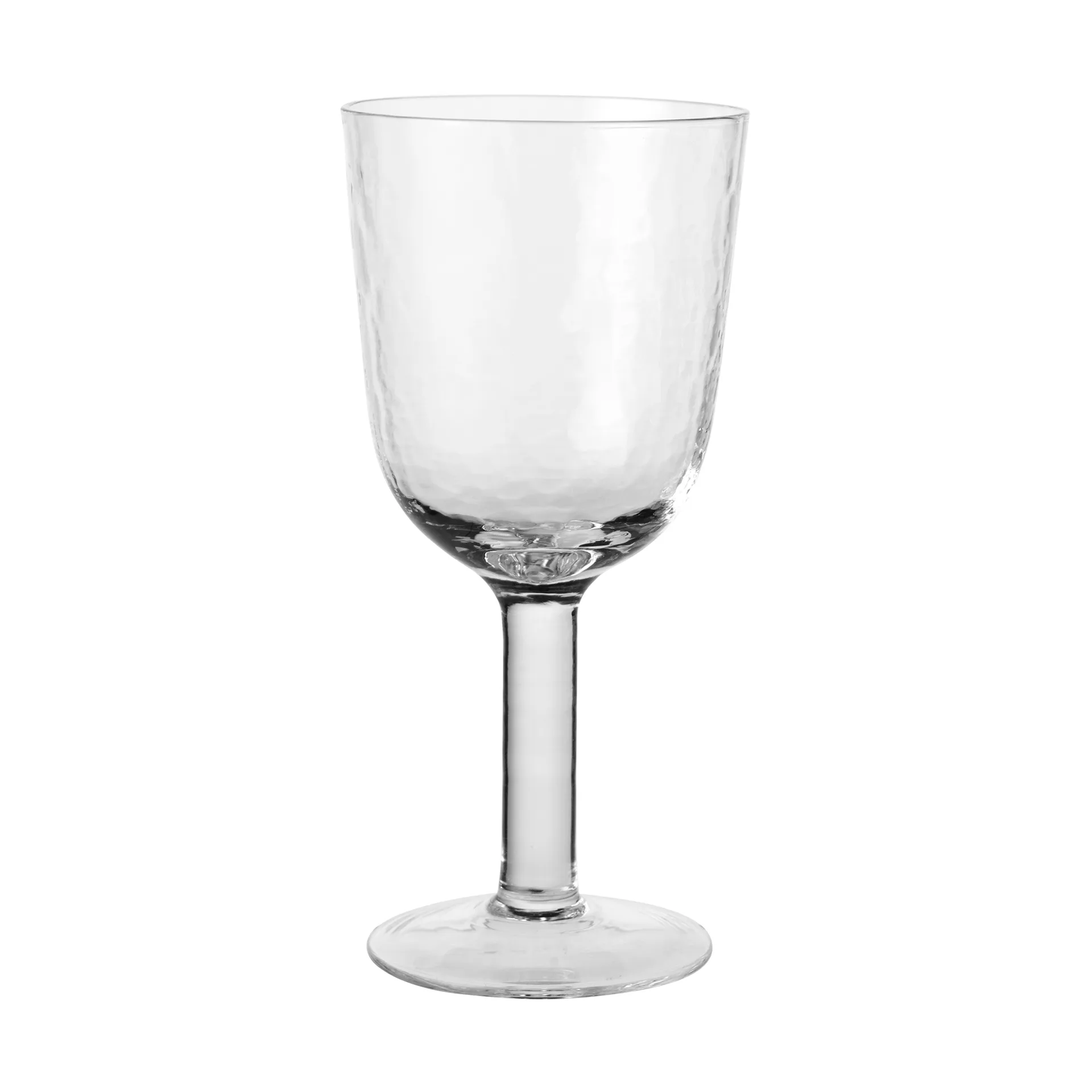 Hammered red wine glass 40 cl, Clear Broste Copenhagen