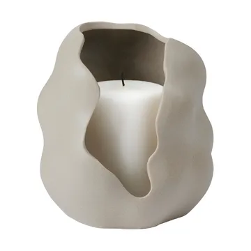 Hekla Hurricane candle lantern - Dove grey, Ø16 cm - Broste Copenhagen