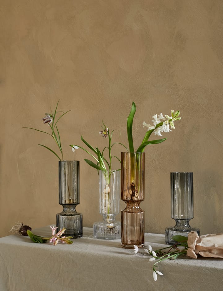 Hyacint glass vase 31.7 cm, Indian tan Broste Copenhagen