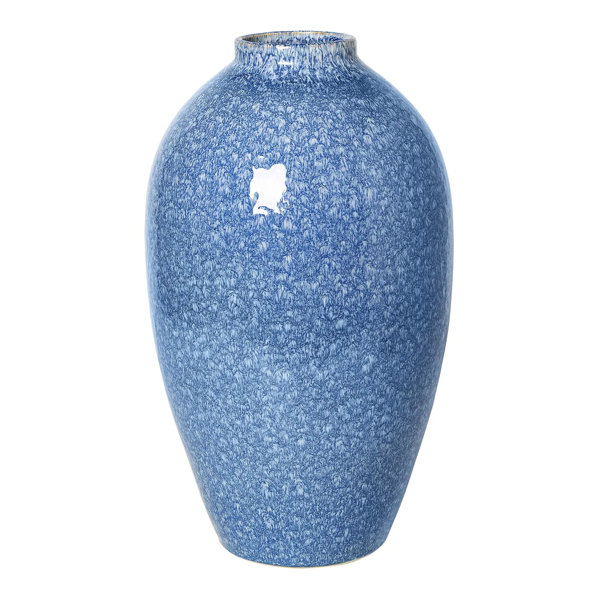 Ingrid ceramic vase 40 cm, insignia blue-white Broste Copenhagen