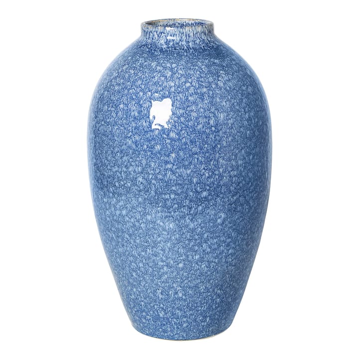 Ingrid ceramic vase 40 cm, insignia blue-white Broste Copenhagen