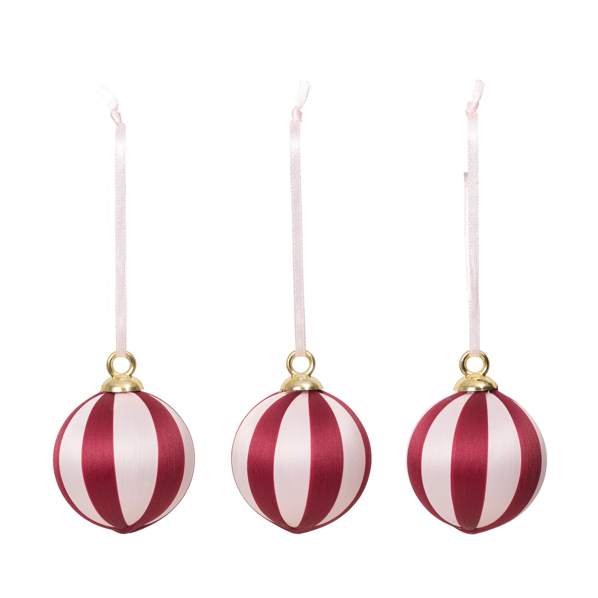 Joy christmas bauble, Deep Red-Soft Pink Broste Copenhagen