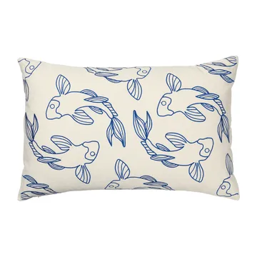 Koi pillowcase 40x60 cm - Intense blue - Broste Copenhagen