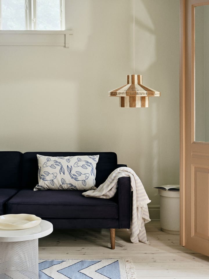 Koi pillowcase 40x60 cm, Intense blue Broste Copenhagen