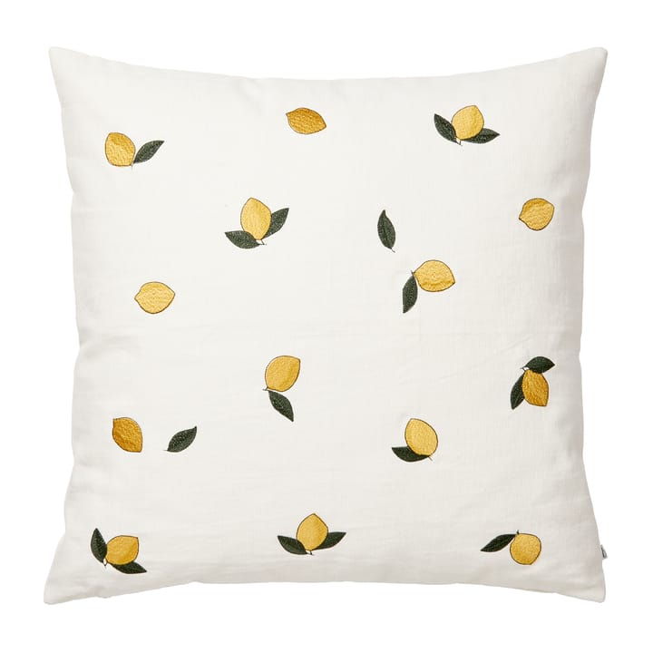 Lemon pillowcase 50x50 cm, Golden yellow Broste Copenhagen