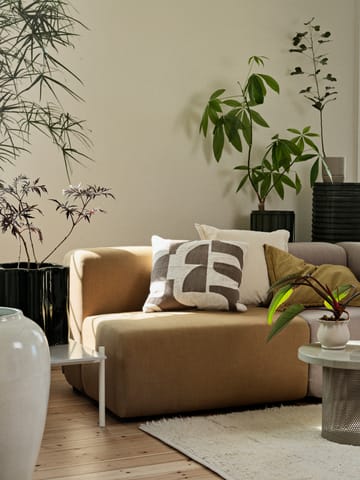 Mundo cushion cover 50x50 cm - Kangaroo brown-off white - Broste Copenhagen