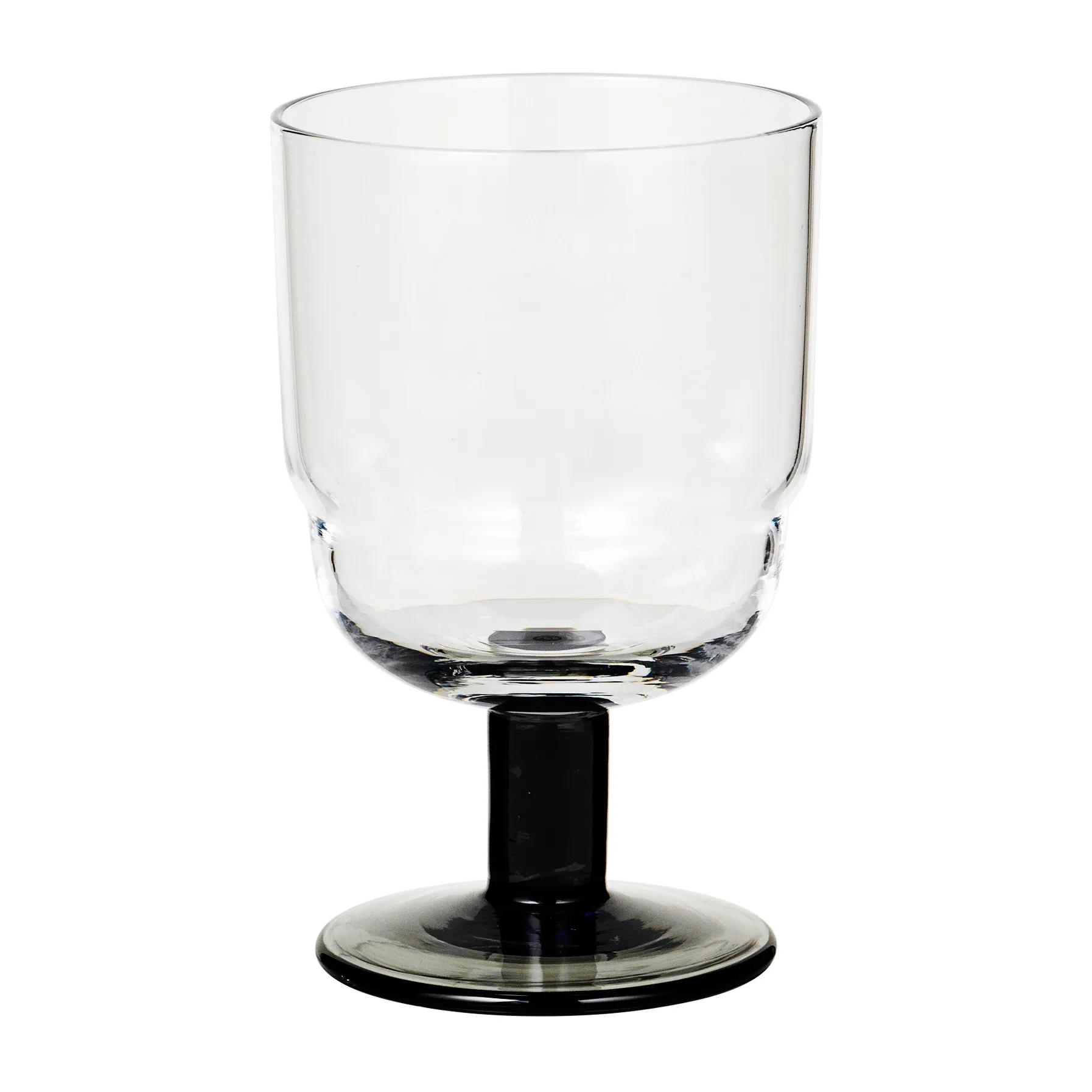 Nordic Bistro white wine glass 20 cl, Clear-smoke stem Broste Copenhagen