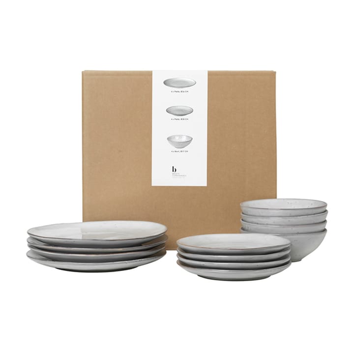 Nordic Sand dinner service set, 12 pieces Broste Copenhagen