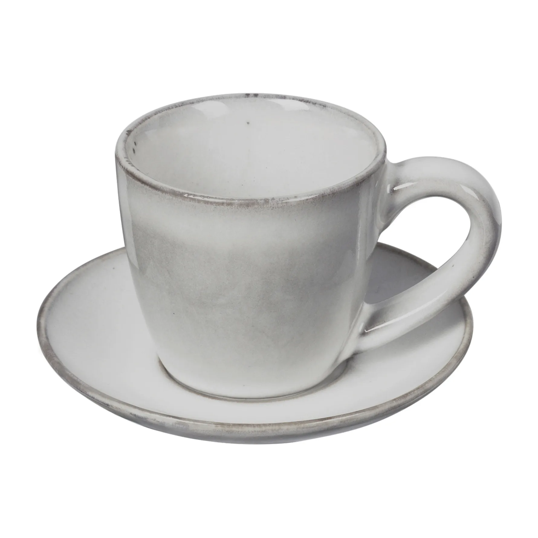 Nordic Sand espresso cup with saucer, 5 cl Broste Copenhagen