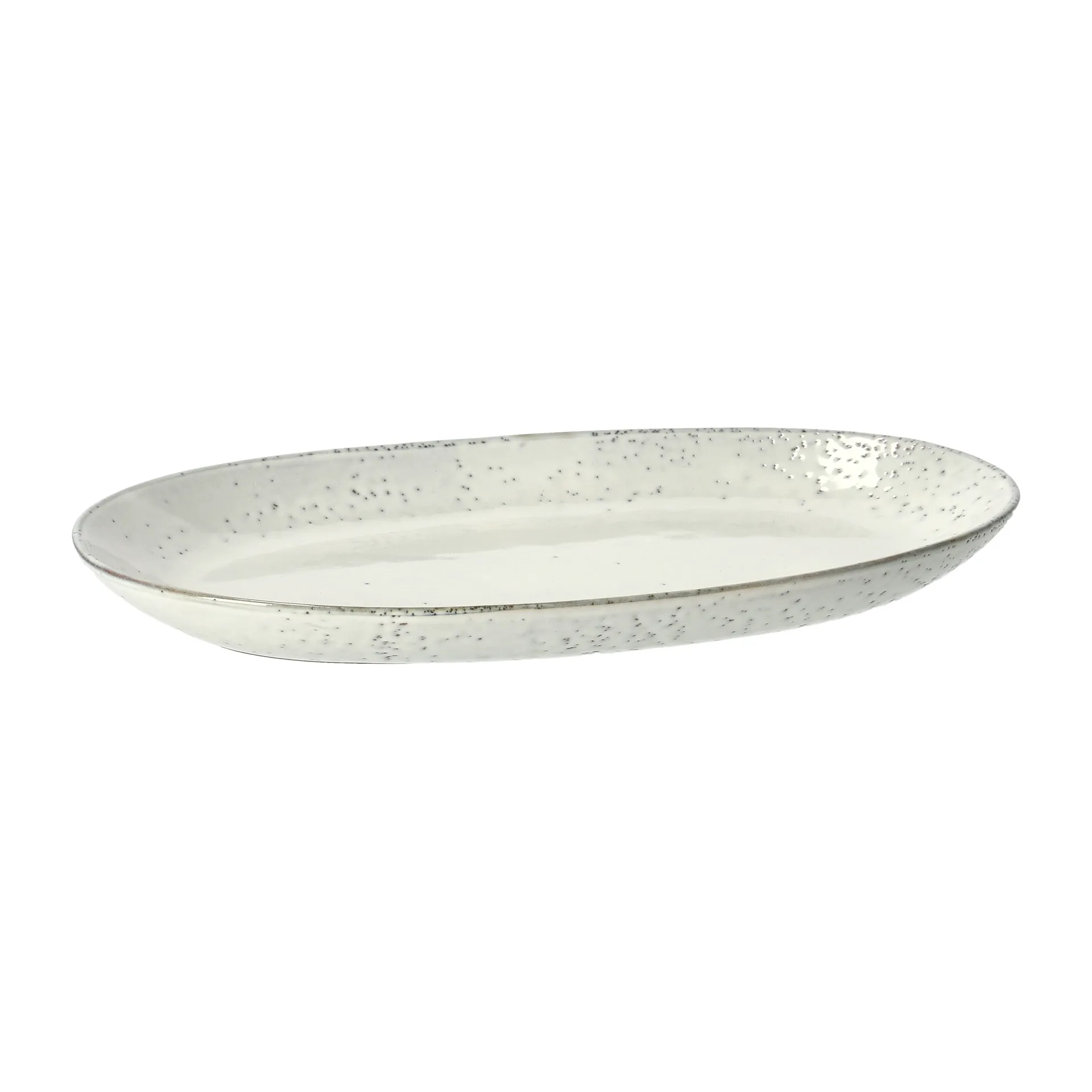 Nordic Sand oval serving platter, 30x17 cm Broste Copenhagen