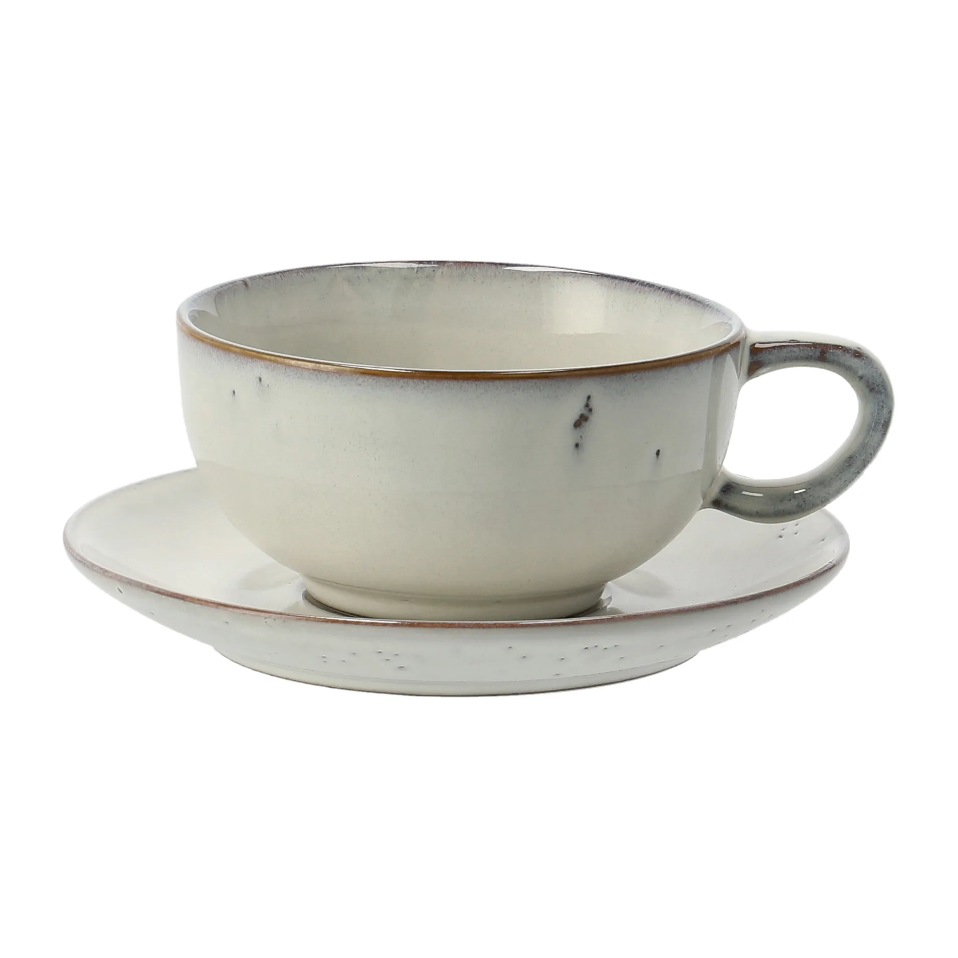 Nordic Sand tea cup and saucer, 5.8 cm Broste Copenhagen