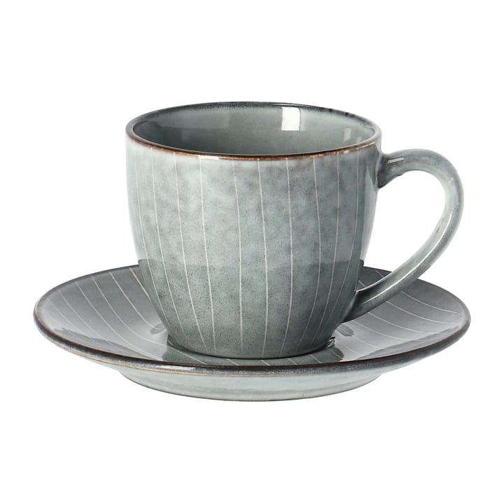 Nordic Sea cup with saucer, 8.8 cm Broste Copenhagen