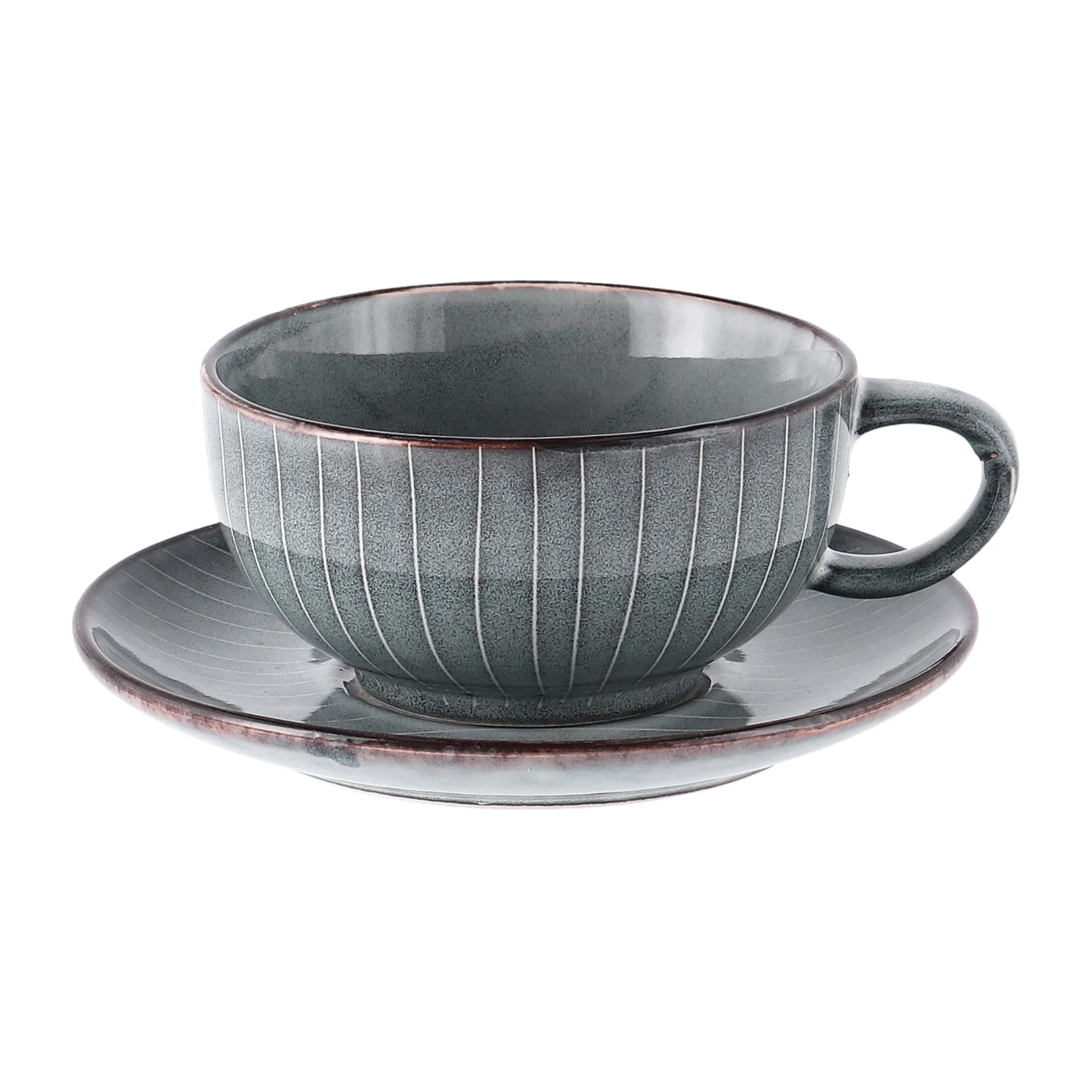 Nordic Sea tea cup and saucer, 5.8 cm Broste Copenhagen