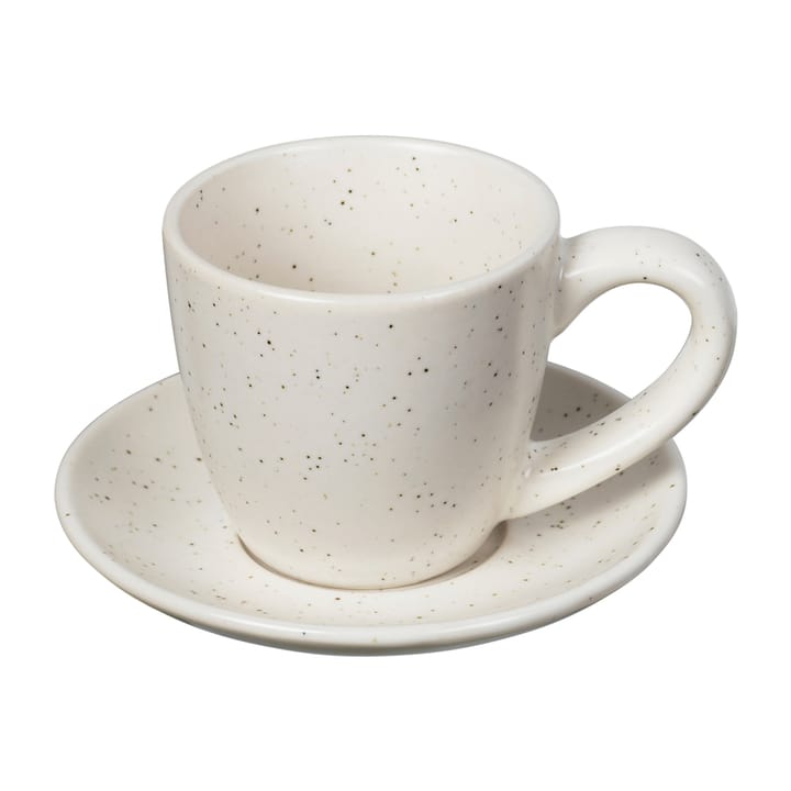 Nordic Vanilla espresso cup with saucer 5 cl, Cream Broste Copenhagen