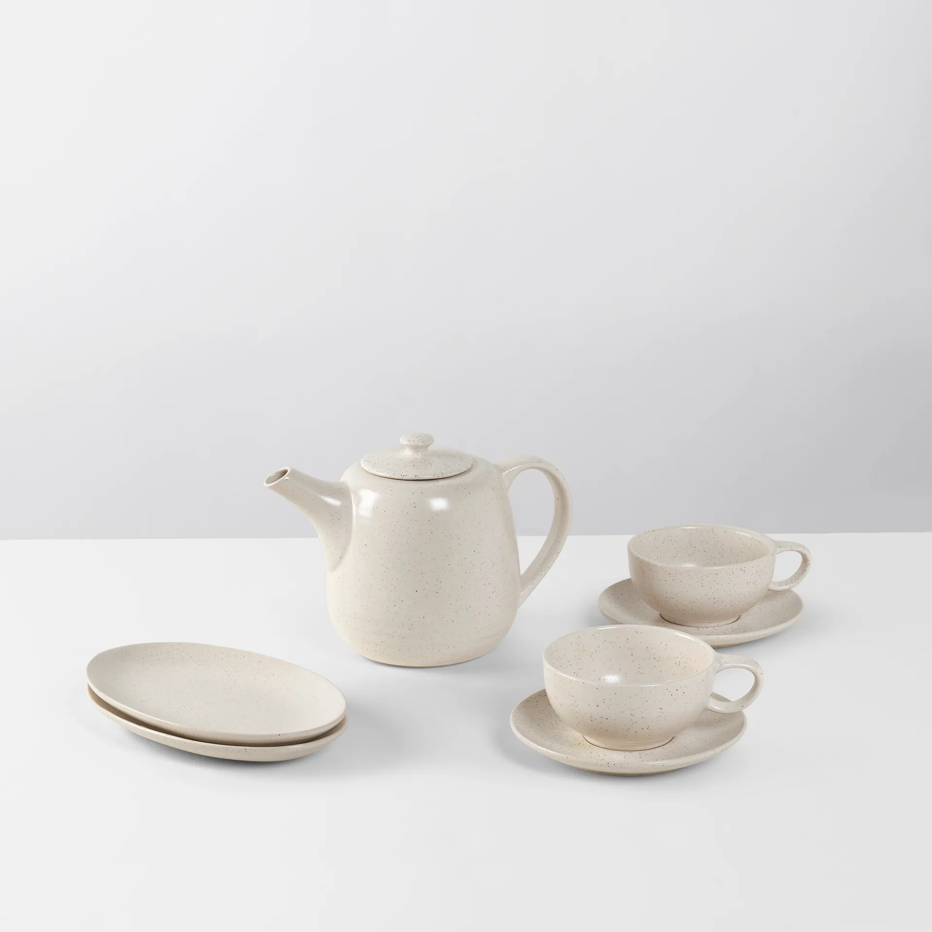 Nordic Vanilla tea service for two, 5 pieces Broste Copenhagen