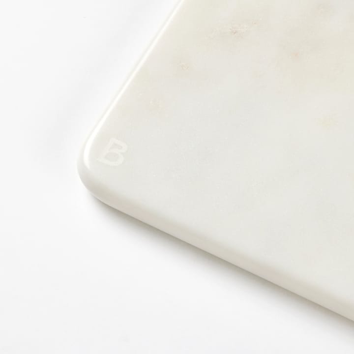 Olina cutting board 14x17 cm, White marble Broste Copenhagen