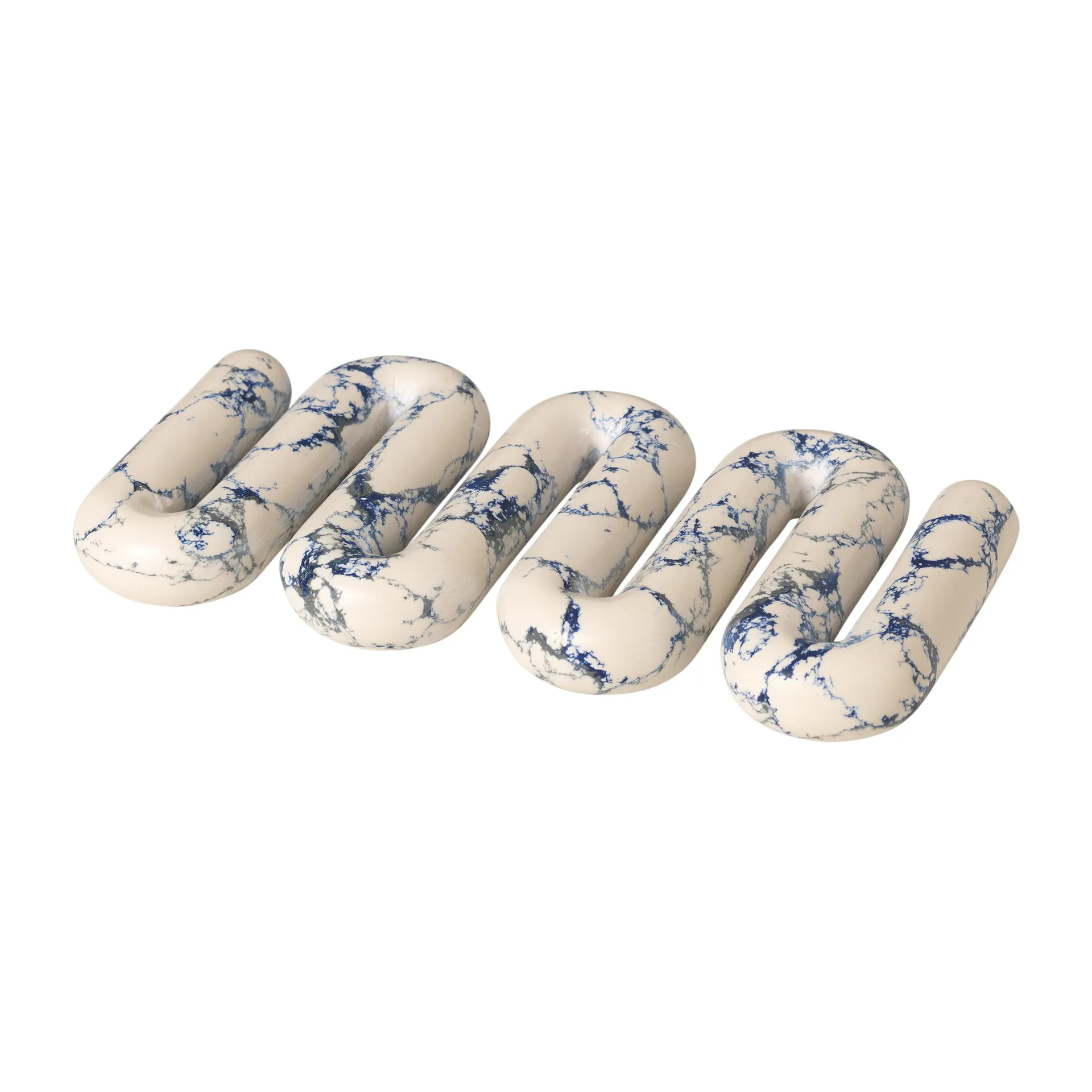 Orla trivet 14x25 cm, White-spectrum blue Broste Copenhagen