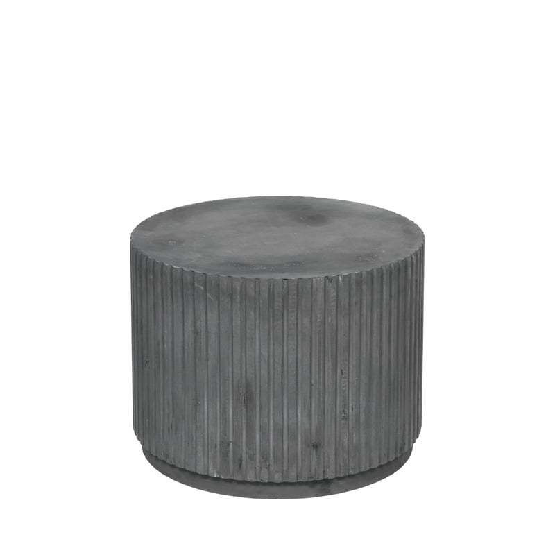 Broste Copenhagen Rillo Podium Fiber Clay Coal