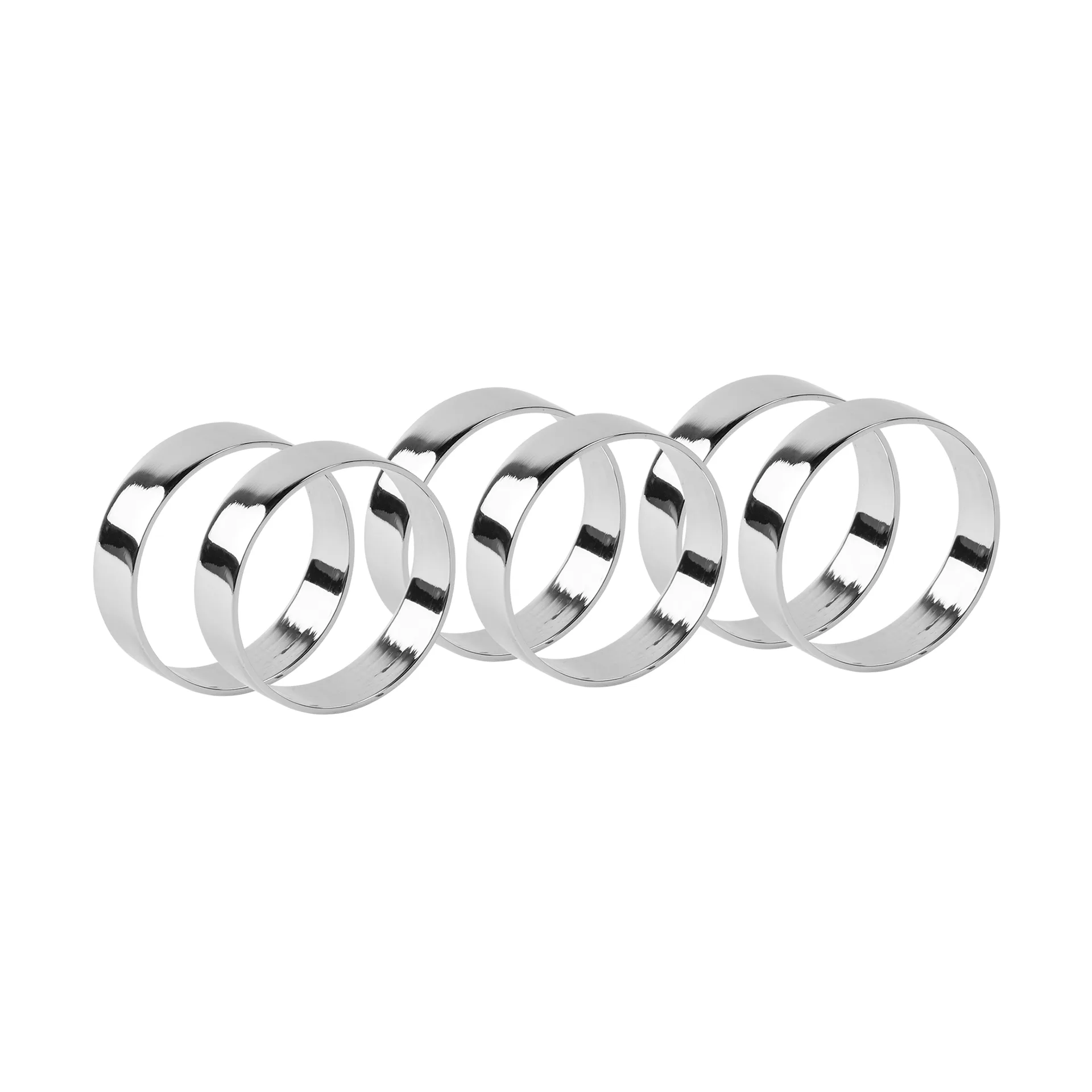 Ring napkin ring 6-pack, Silver finish Broste Copenhagen