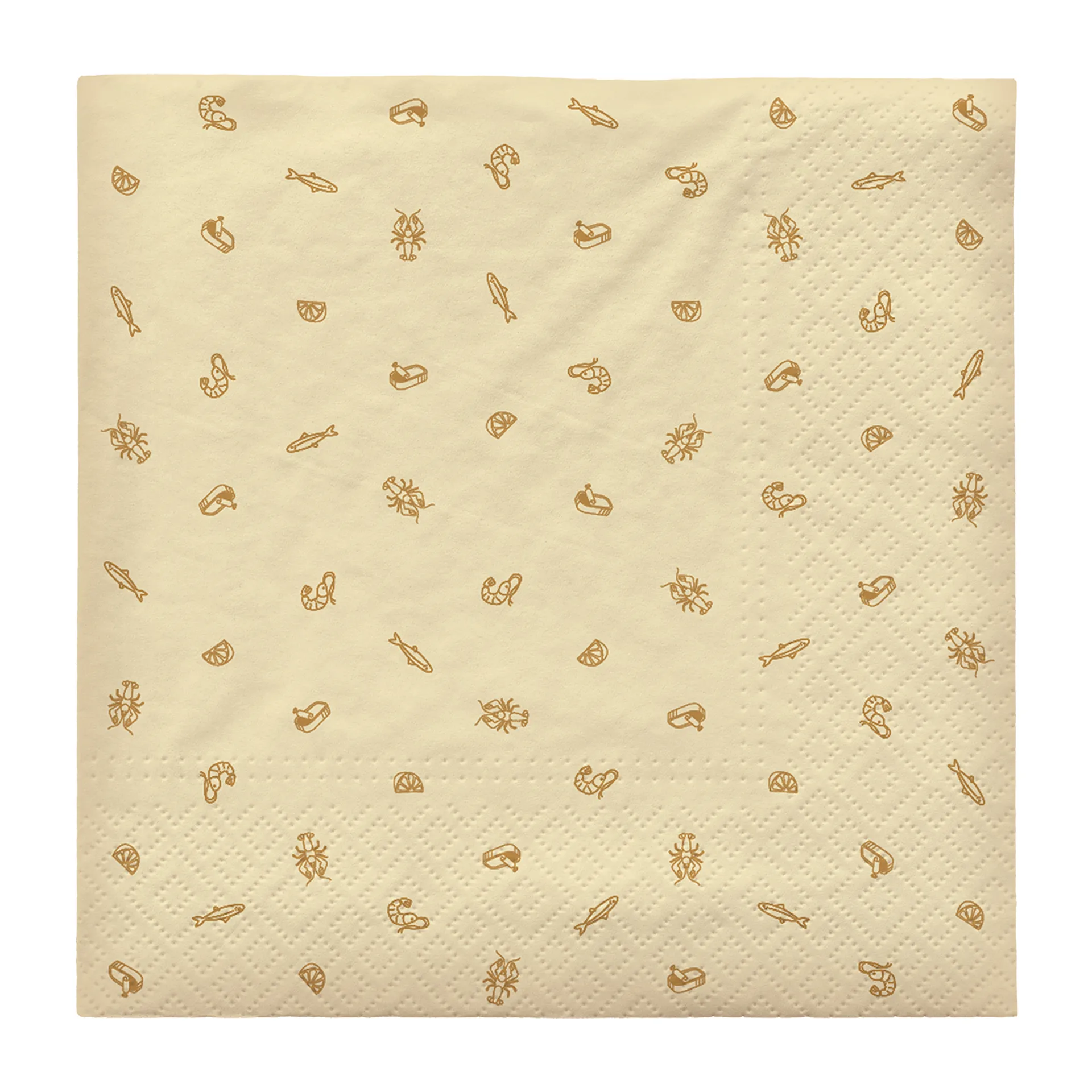 Sea napkin 33x33 cm 20-pack, Fall yellow Broste Copenhagen