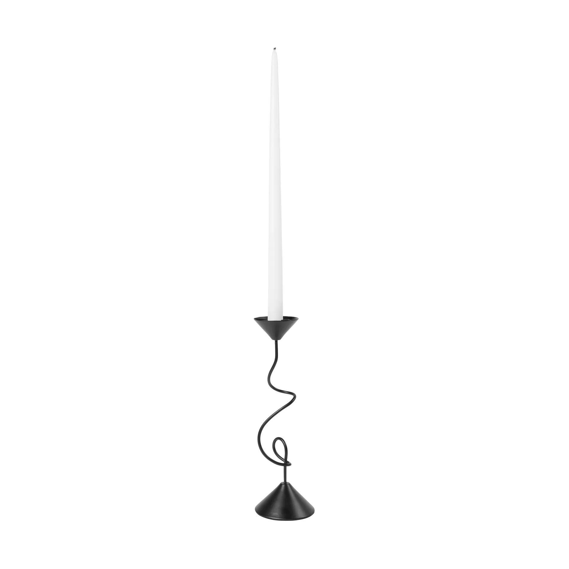 Selma candle holder 26.5 cm, Black Broste Copenhagen